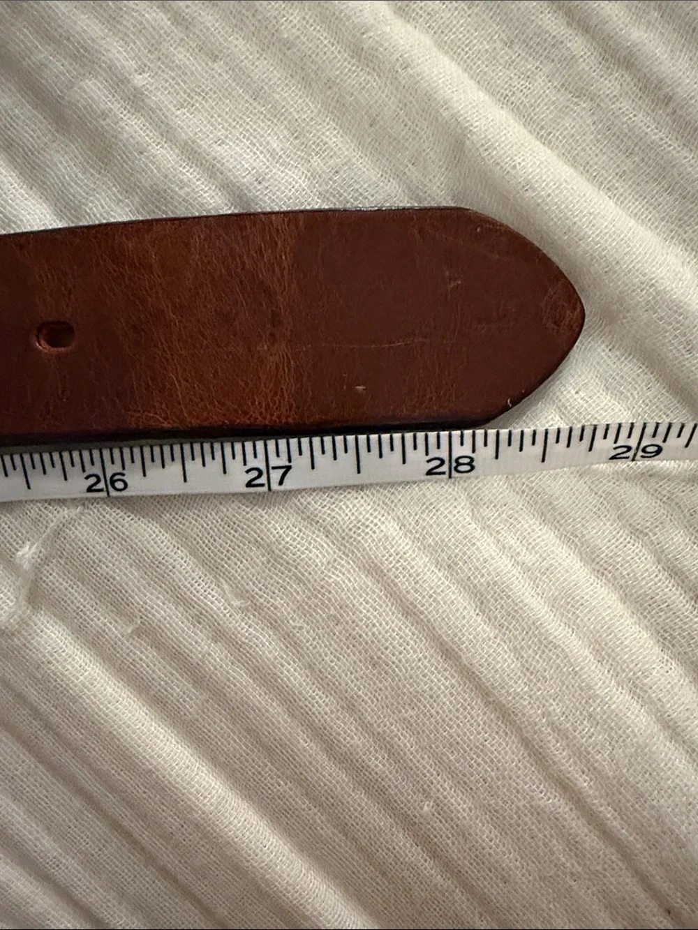 J.Crew Boy’s Brown Leather Belt with Anchor Buckle